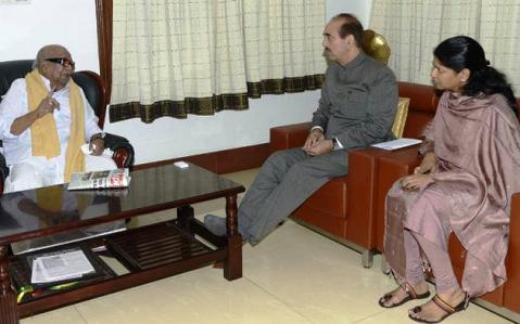 karunanithi -azad - kanimozhi