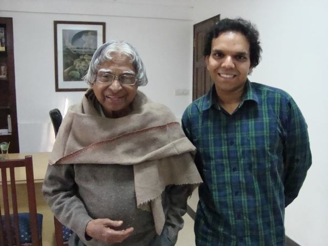 Srijan Pal Singh  with kalam sir