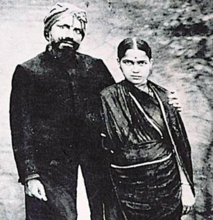 bharathi with his wife chellammal