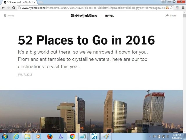 52 places to go