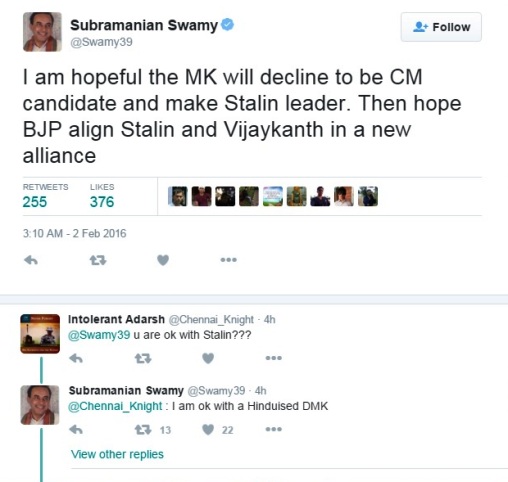 dr.swamy tweet