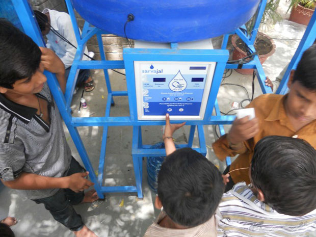 solar powered water atms
