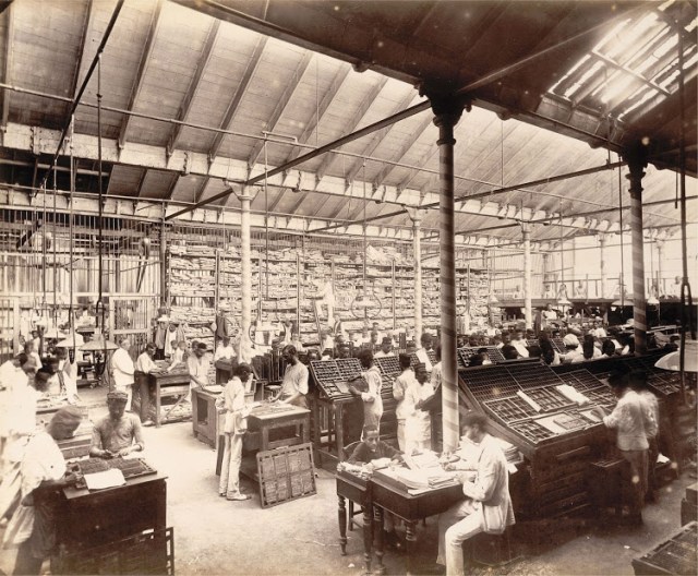 01-Jobbing-Composing-Room-in-Times-of-India-Office-in-Bombay-(Mumbai)--November-1898