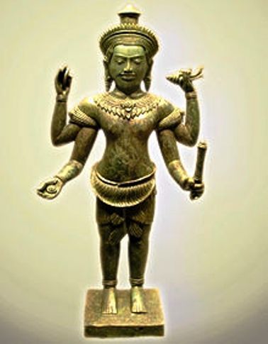 11th cen.bronze statue of vishnu