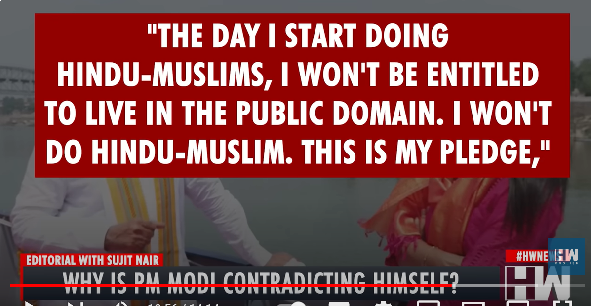 Editorial With Sujit Nair – Why Is PM Modi Contradicting Himself ...